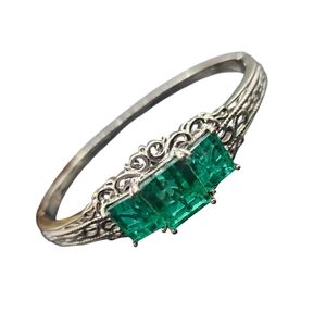 Emeraldine Bangle Bracelet